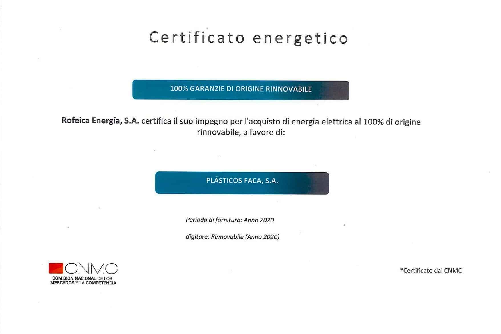 certificato energetico