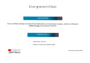 Certificado energía